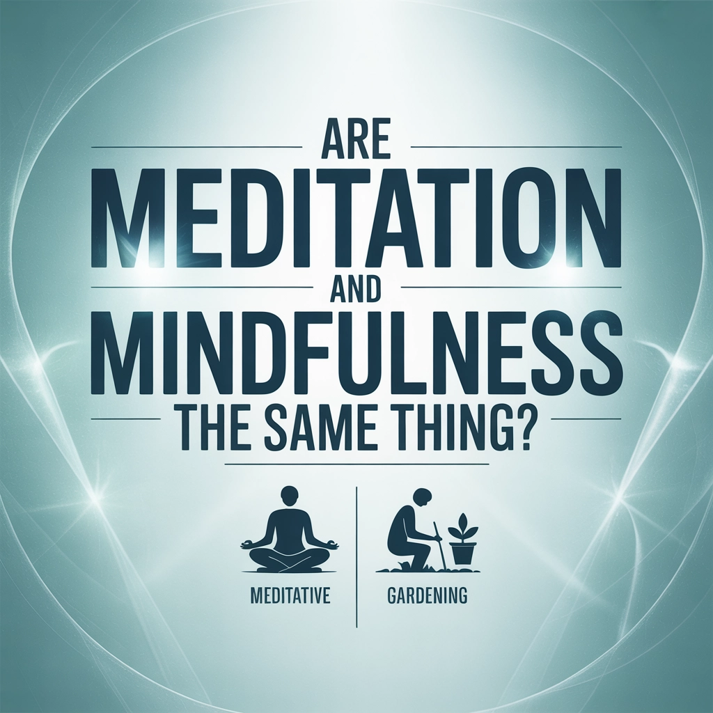 You are currently viewing Are Meditation and Mindfulness the Same Thing?
