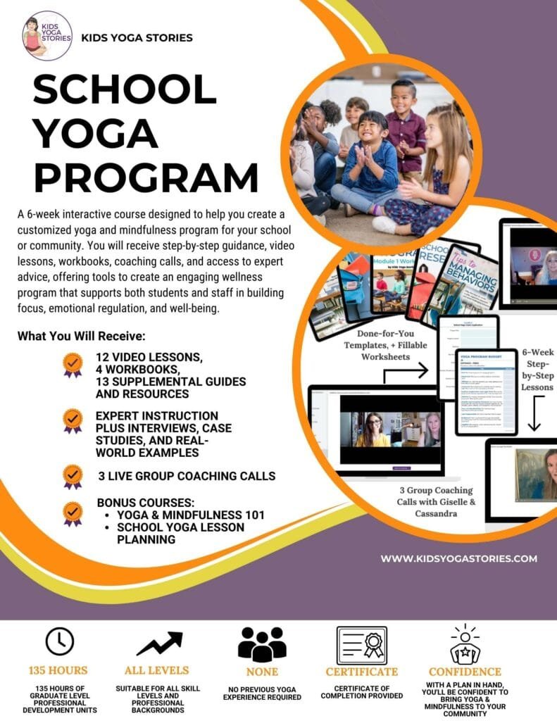 school yoga program, kids yoga stories